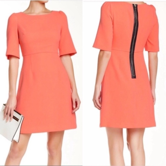 Betsey Johnson Dresses & Skirts - Betsey Johnson Orange/Coral Sheath Dress Size 4 NWT
